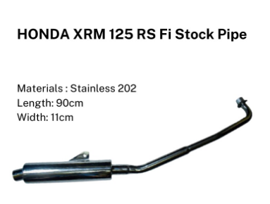 Honda XRM 125 RS Fi Stock Pipe